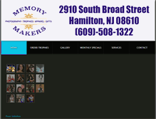 Tablet Screenshot of memorymakersstudio.com